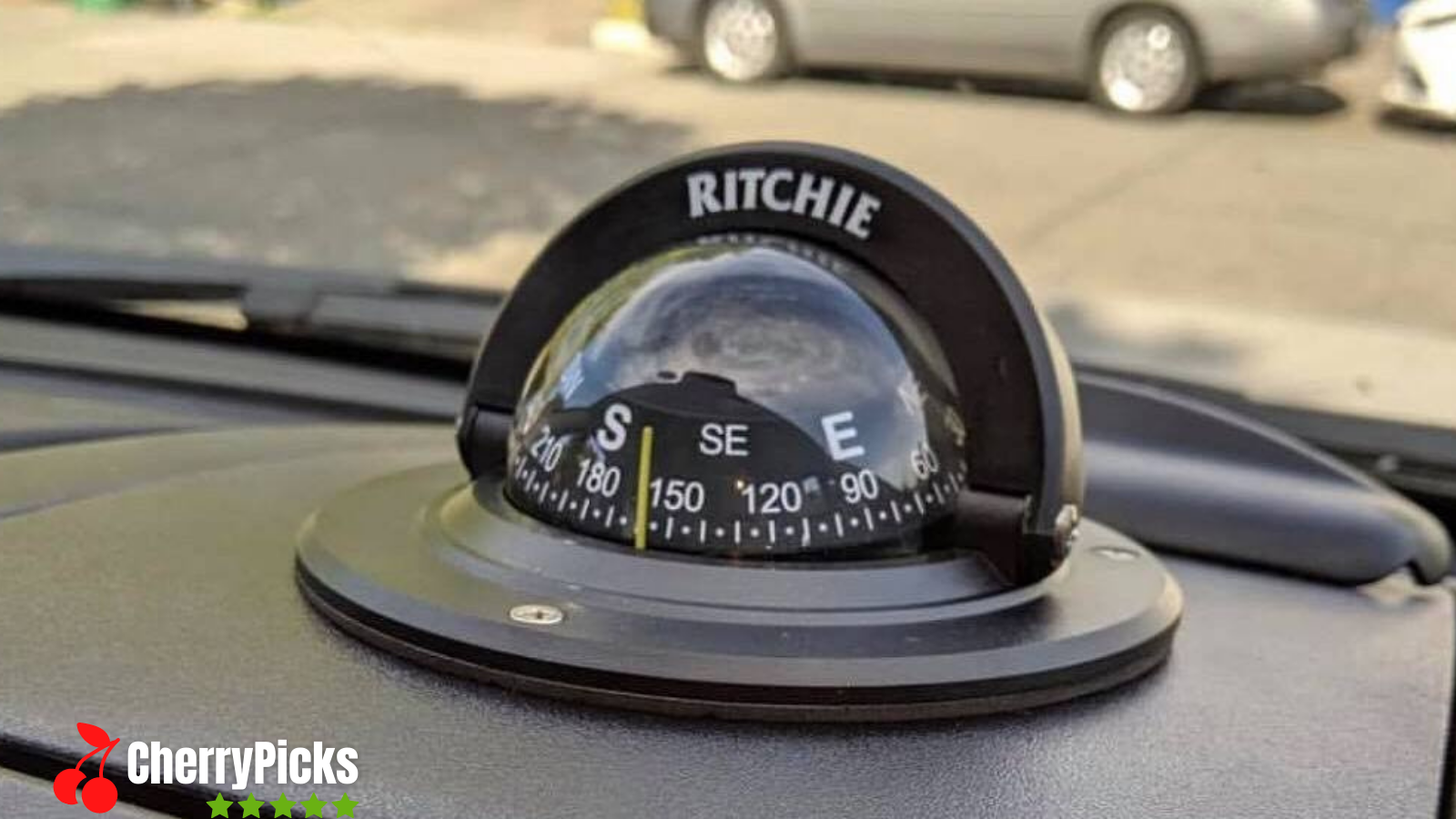 IQQI 2-in-1 Car Interior Dashboard Compass Thermometer for Car Ornament 