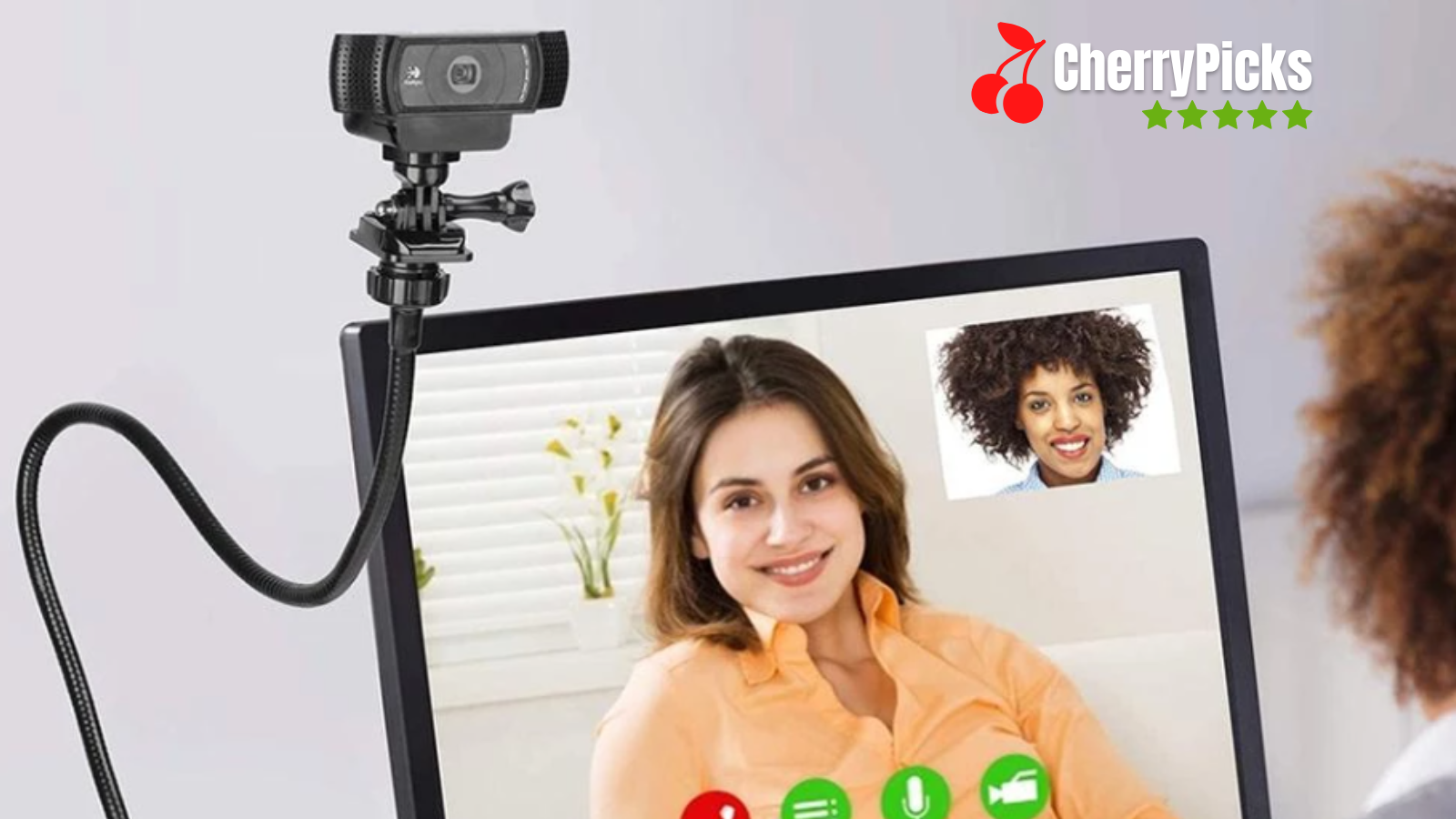 Amada Webcam Tripod Streaming Vlogging Compatible with iPhone Gopro and All Sports Camera Perfect for Selfies Photography Flexible Phone Holder for Video Recording 