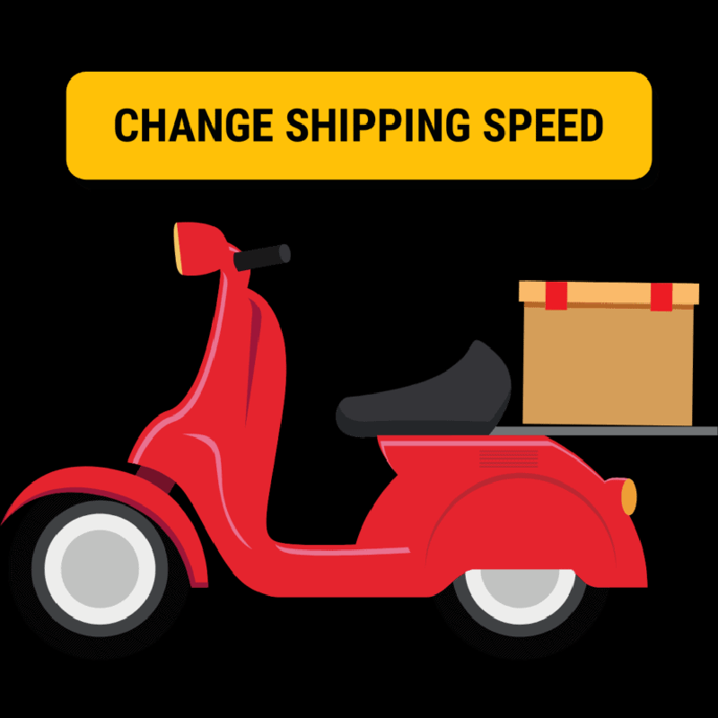Can shipping speed be changed after purchase on Amazon