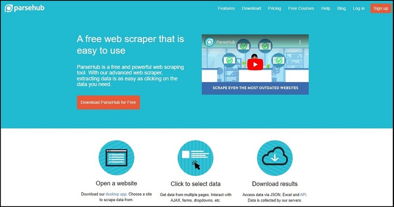 ParseHub for Best Web Data Collection Tools