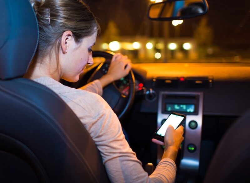 Many people use their smartphones while driving