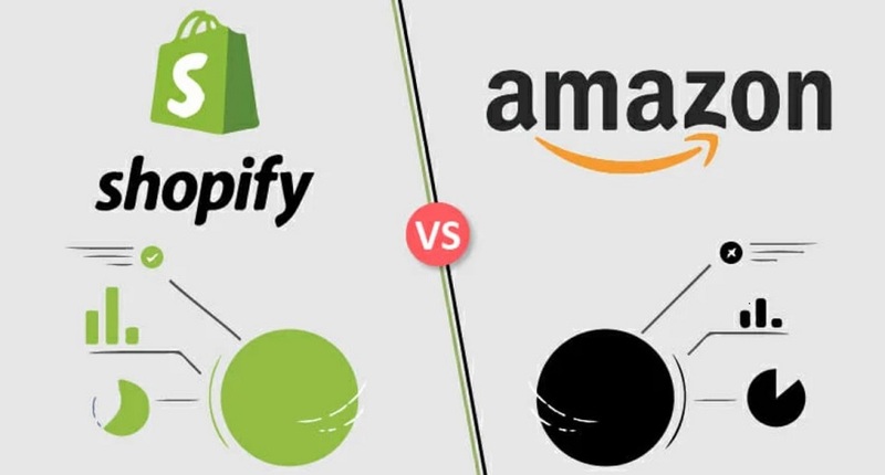 Shopify VS. Amazon market share
