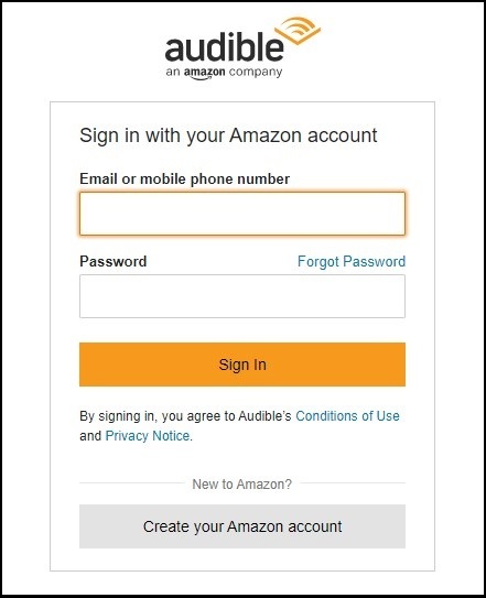 Sign Up for Audible