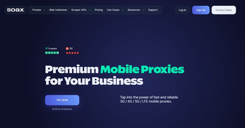 Soax Rotating Mobile Proxies 