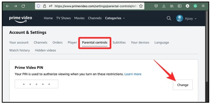 Parental Controls on Amazon Account and Settings