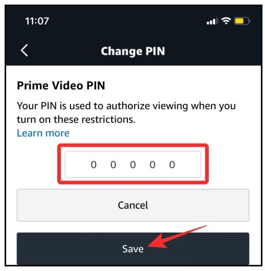 You'll be able to set or reset your PIN