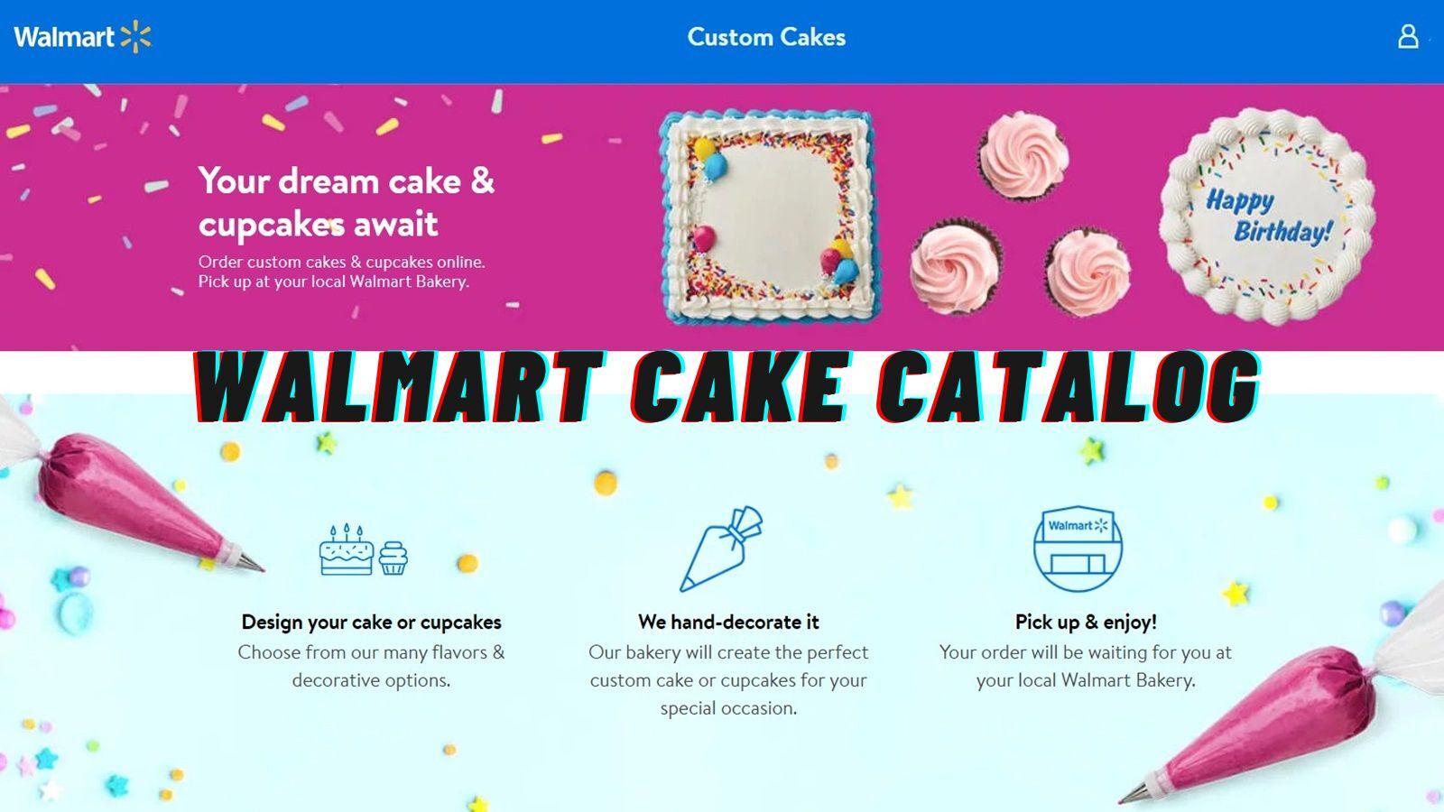 Walmart Cake Catalog (The Full Listing!)