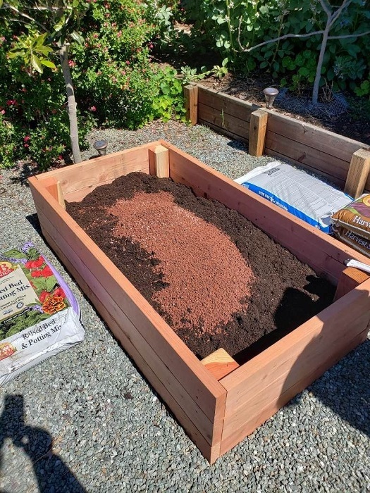 Mixing Soil and Compost
