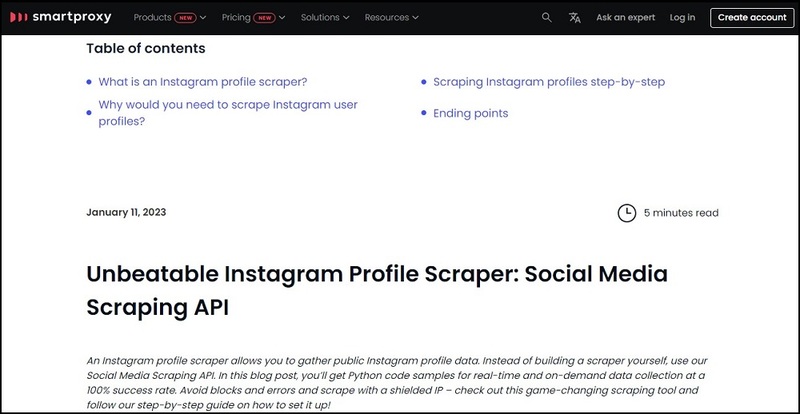 SmartProxy for Instagram Email Scrapers