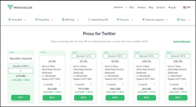 Proxy-Seller for Best Twitter Proxies