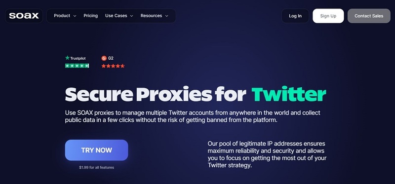 Soax for Best Twitter Proxies