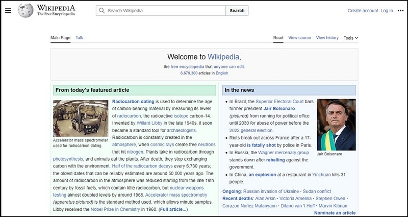 Wikipedia for Top Web Scraping Practice Site
