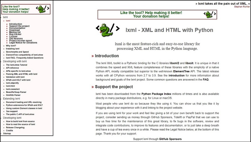 Lxml Overview