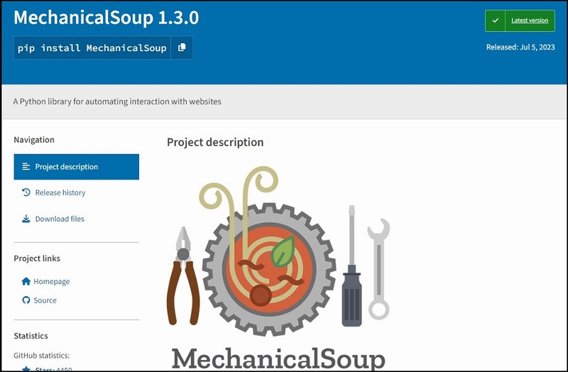 MechanicalSoup Overview