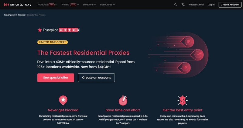 Smartproxy Best Residential Proxies for Web Scraping