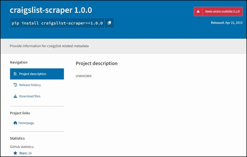 Python Craigslist Scraper Overview