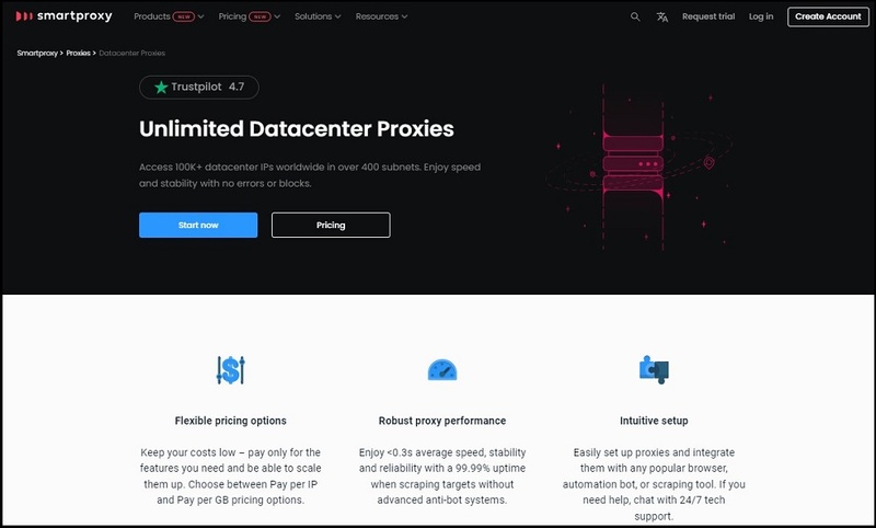 Smartproxy Datacenter Proxies for Web Scraping