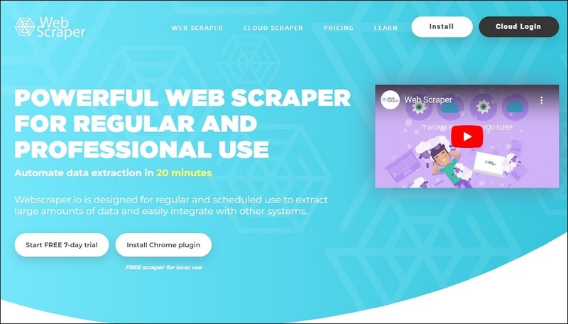 WebScraper Extension Overview
