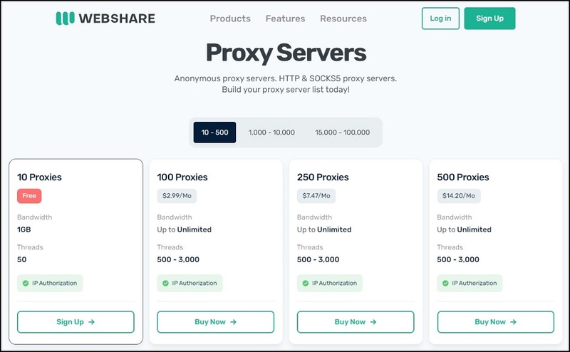 Webshare Datacenter Proxies for Web Scraping
