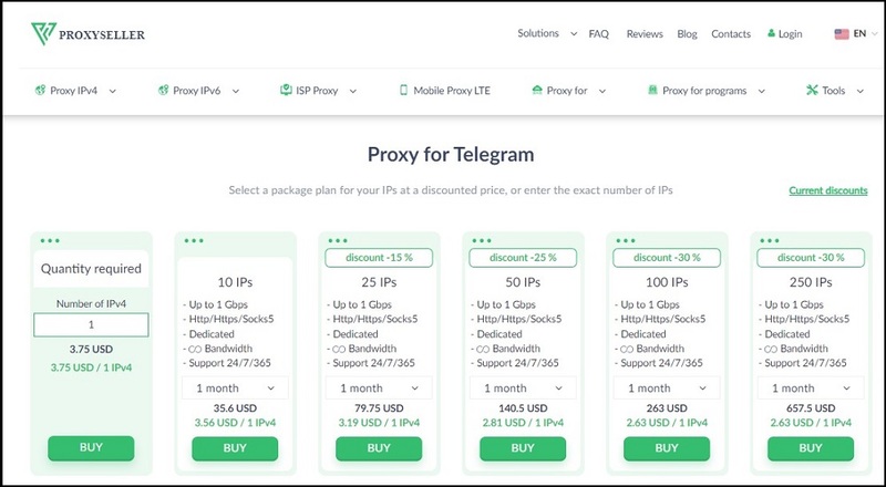 Proxy-Seller for Best Telegram Proxies