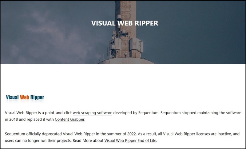 Visual Web Ripper Craigslist Scraper Overview