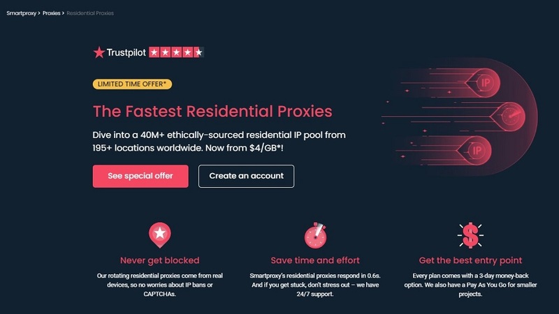 Smartproxy for Best Free Trial Residential Proxies