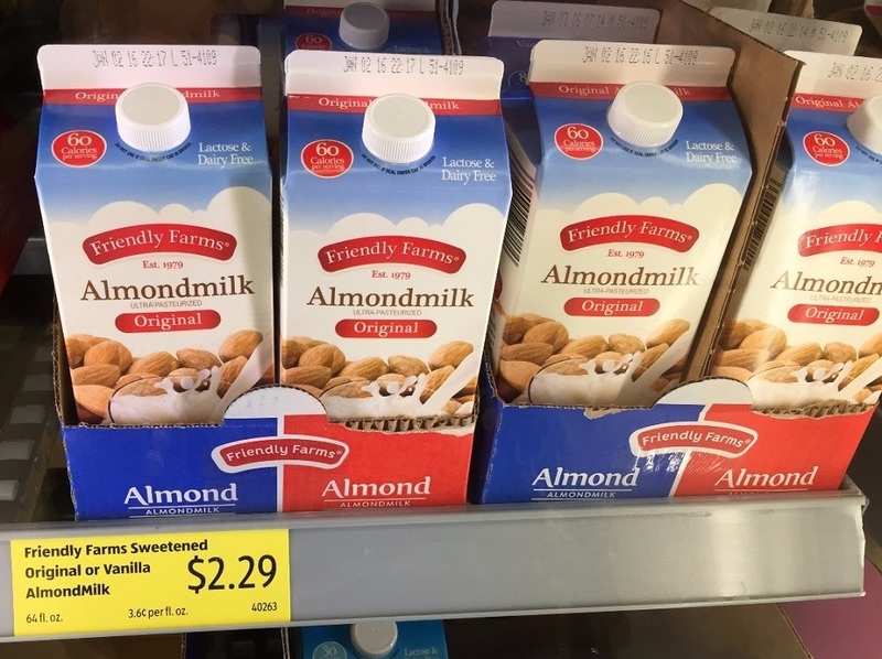 Aldi Almond Milks cheap compared to other brands
