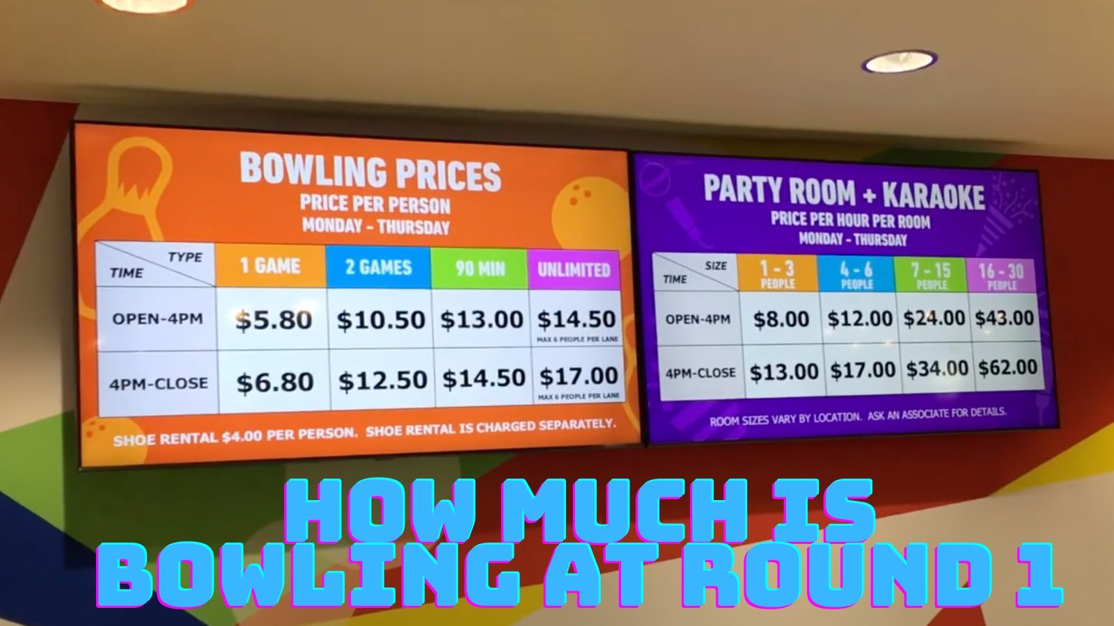 How Much is Bowling at Round 1 [2023 Prices]