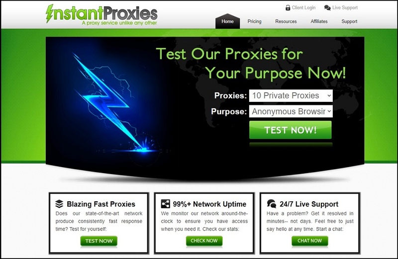 InstantProxies for IPv4 Proxies