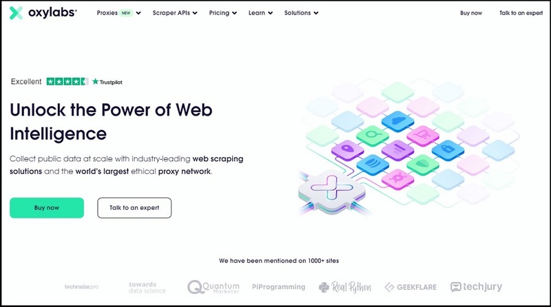 Oxylabs Homepage