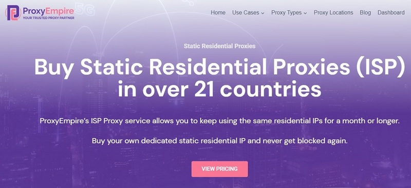ProxyEmpire Static Residential Proxy
