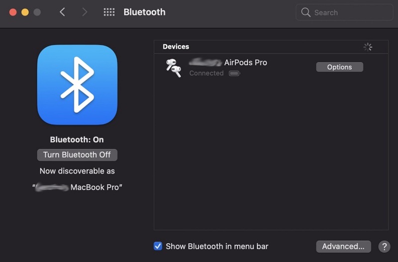 Turn Bluetooth On-Off