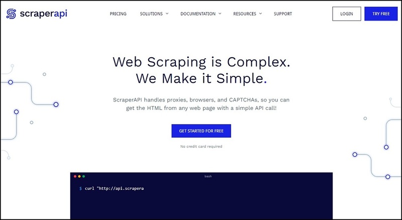 ScraperAPI for Web Crawling Tools