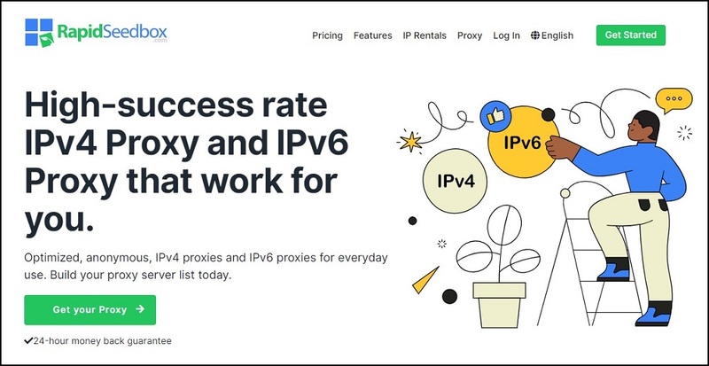 RapidSeedbox for IPv6 Proxies