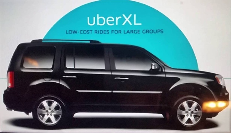 Type of cars eligible for the UberXL
