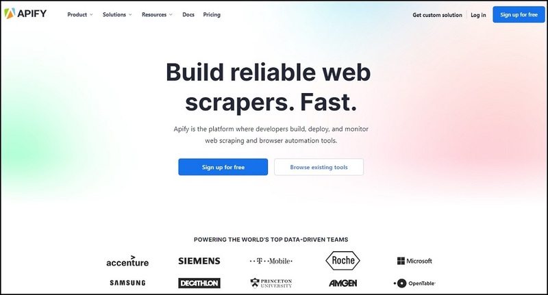Apify for Web Crawling Tools