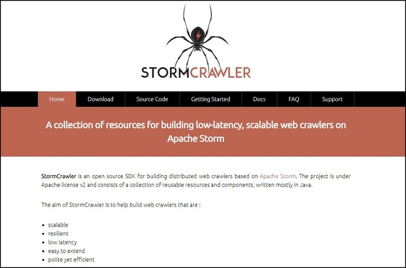 StormCrawler for Web Crawling Tools